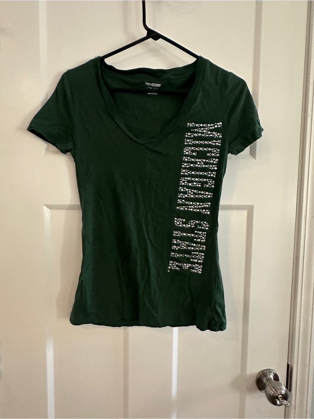 Michigan state university Spartans v-neck t-shirt women’s size M Pro Edge